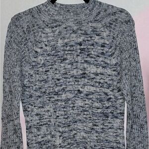 Croft & Barrow Women Marled Gray Crewneck Sweater